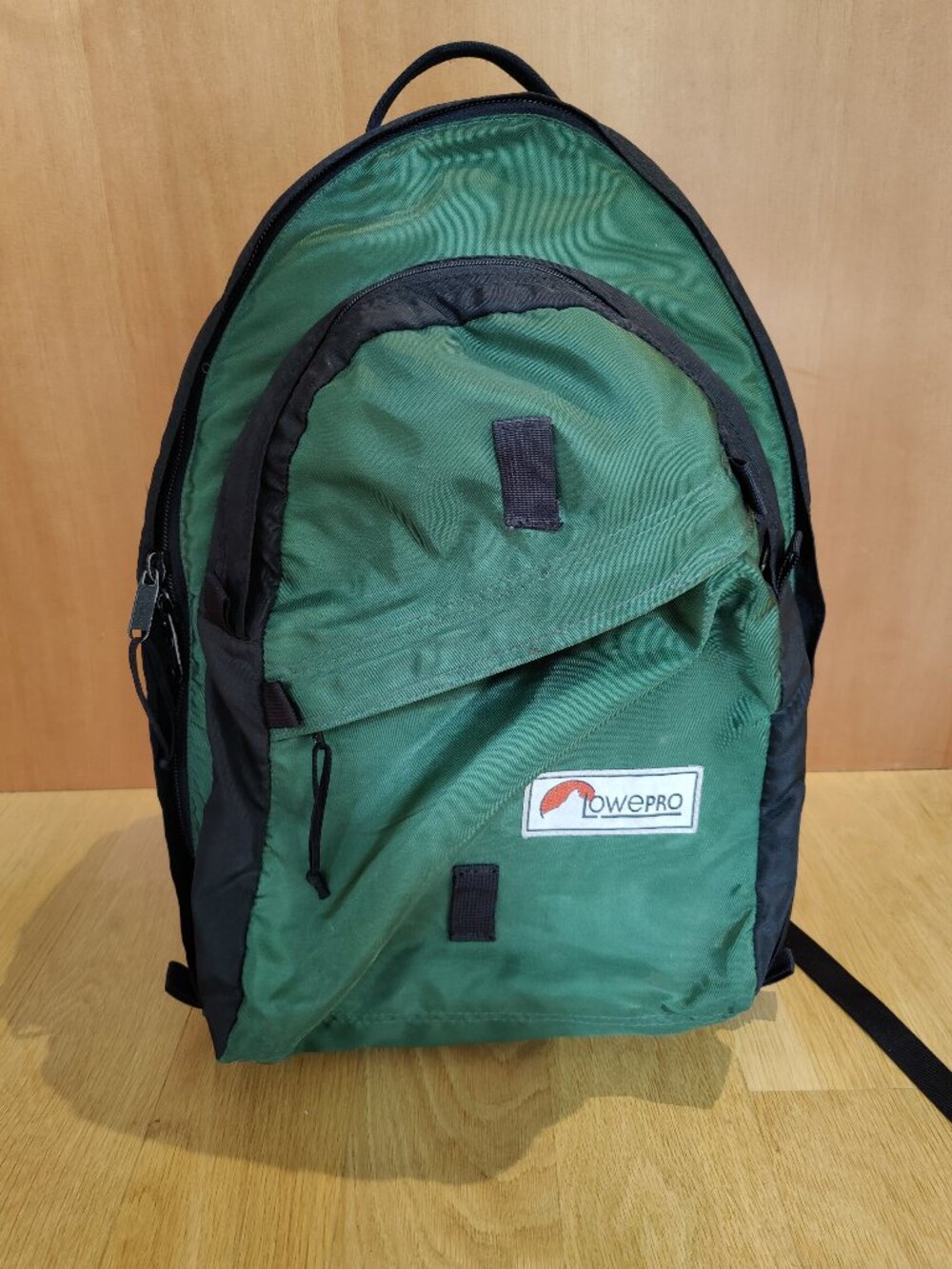 Vintage Lowepro Camera Backpack Green Black
